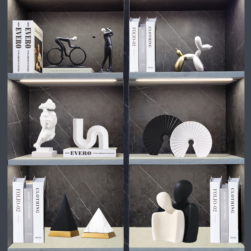 Abstract Sculpture Resin - Nordic Luxury Abstract Sculpture Office Living