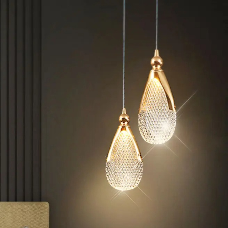 Hanging Moon Lamp - Stylish Modern Luxury Golden LED Pendant