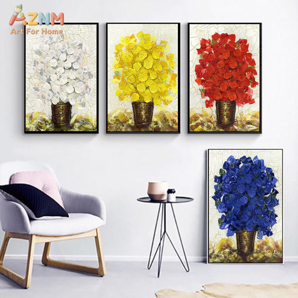 Home Decor Color Palettes - AZNM Thick Texture Palette Knife Colorful