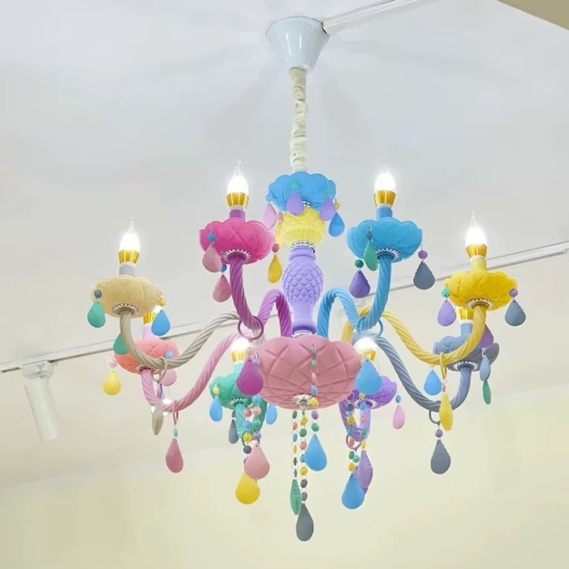 Hanging Moon Lamp - Nordic Macaron European Style Candles Crystal