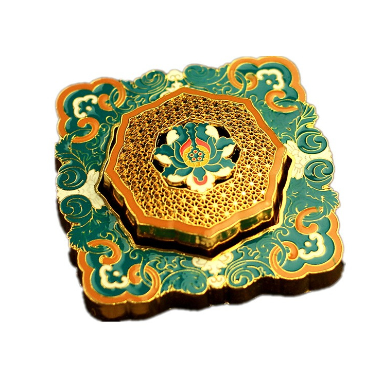 Home Decor Zen Style - ZZ Enamel Painted Lotus Coil Incense
