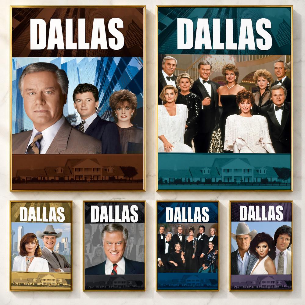 Home Decor Dallas - Classic Drama Series Dallas Poster Self-adhesive