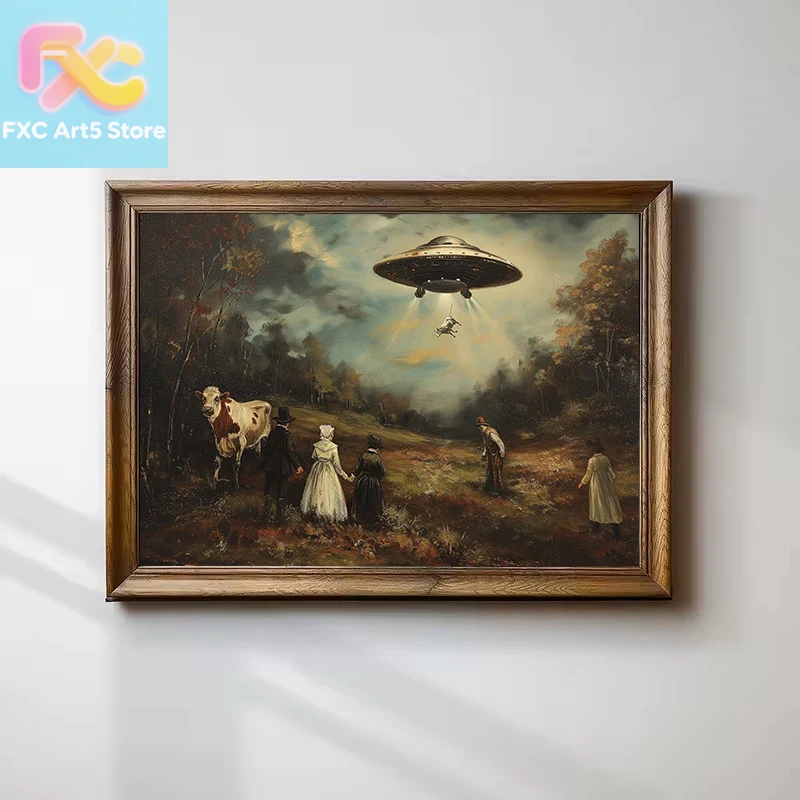 Home Decor Aesthetic Pinterest - 1pc frameless Vintage Surreal Funny Victorian