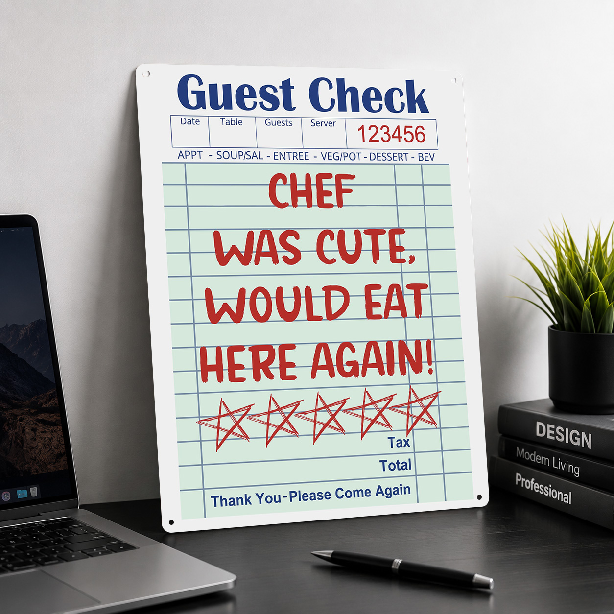 Funny Restaurant Guest Check R - огляд і ціна Review Home Decor