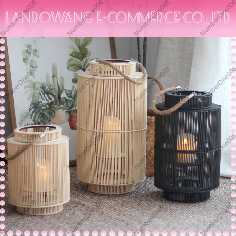 Nordic Handwoven Wind Lantern  - огляд і ціна Home Decor Rattan