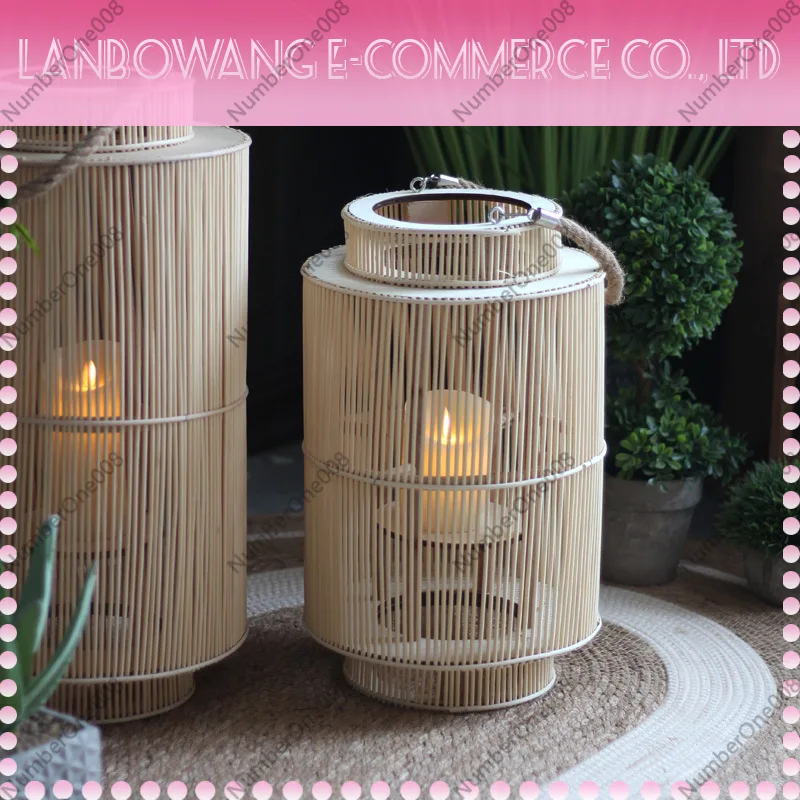 Nordic Handwoven Wind Lantern  - огляд і ціна Home Decor Rattan