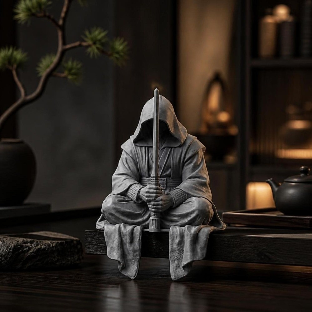 Funny Sitting Pose Ninja Ornam - огляд і ціна Home Decor Zen Style