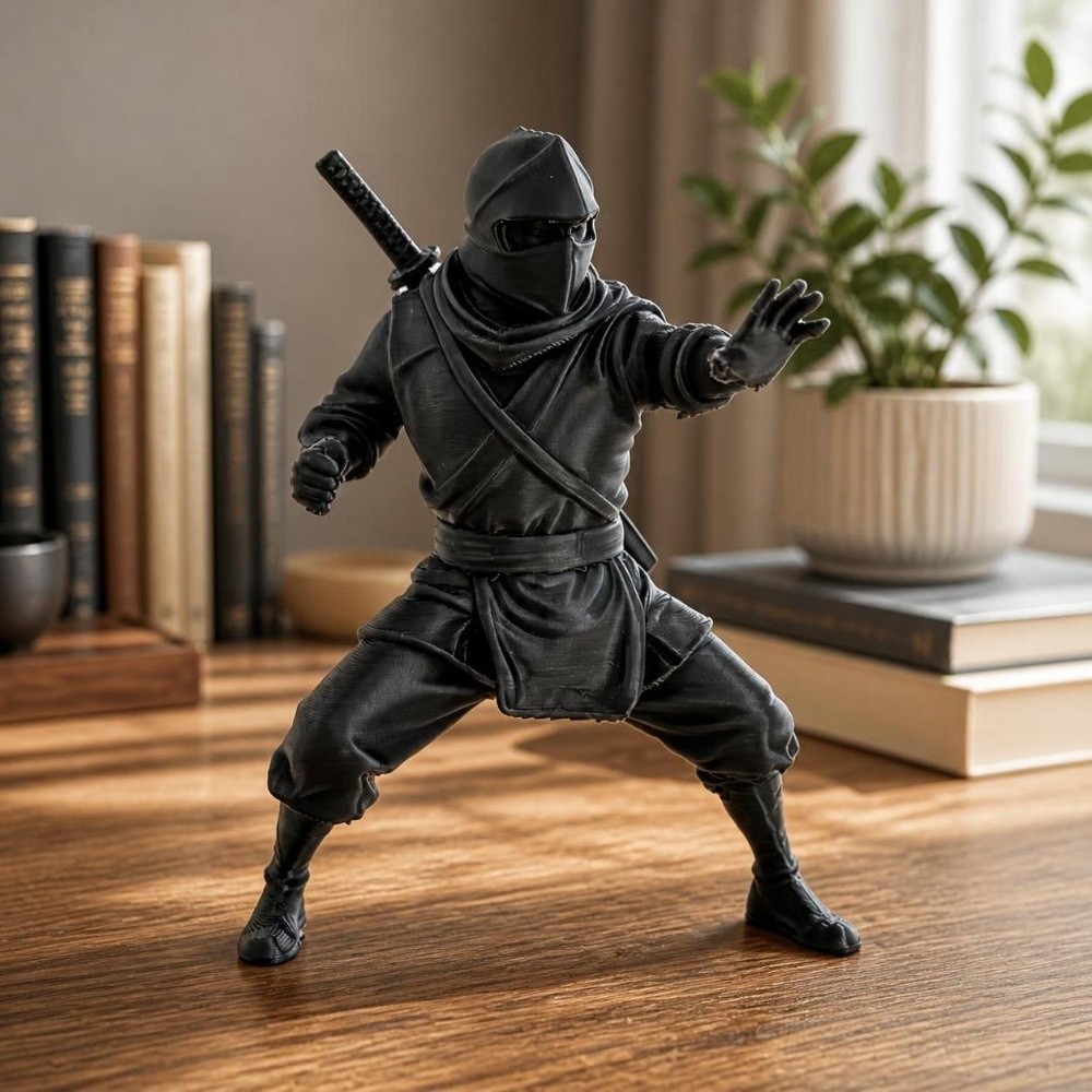 Funny Sitting Pose Ninja Ornam - огляд і ціна Home Decor Zen Style