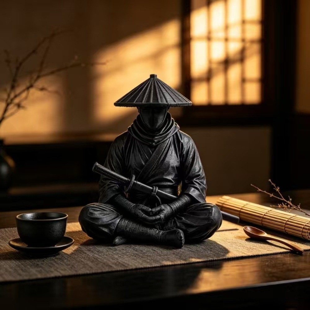 Funny Sitting Pose Ninja Ornam - огляд і ціна Home Decor Zen Style