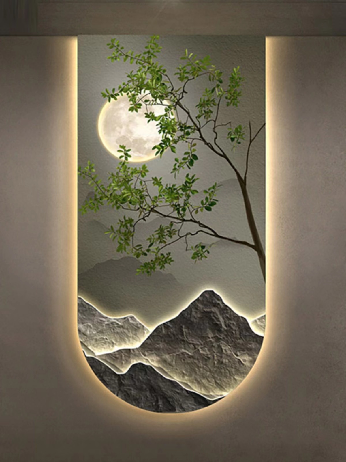Corridor entrance, background  - огляд і ціна Hanging Moon Lamp