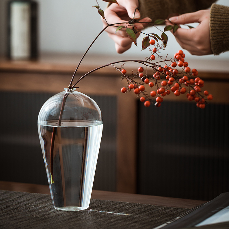 Elegant Clear Glass Vase Chine - огляд і ціна Home Decor Zen Style