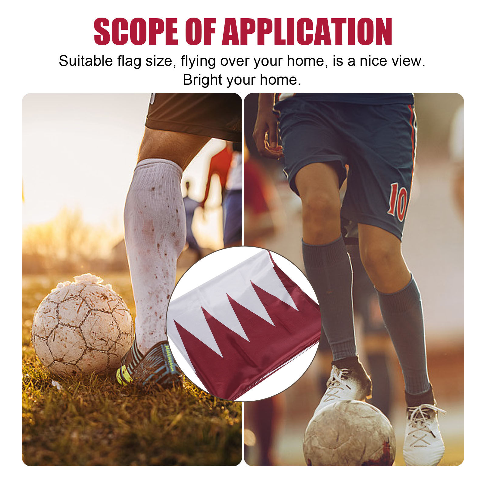 Qatar Hanging Nation Flag Poly - огляд і ціна Home Decor Qatar