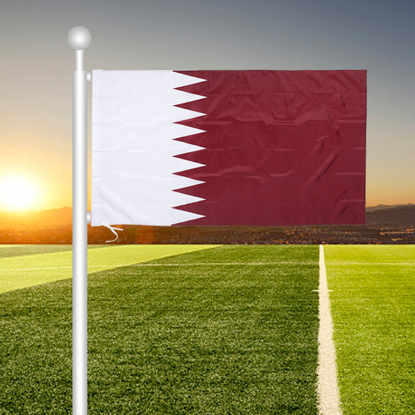 Qatar Hanging Nation Flag Poly - огляд і ціна Home Decor Qatar