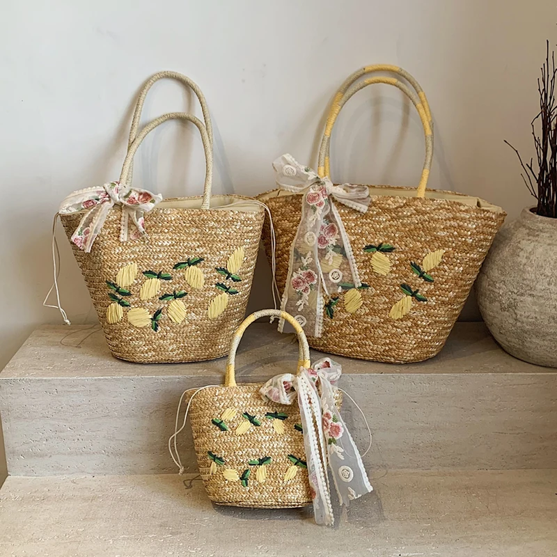 Large Capacity Beach Shoulder  - огляд і ціна Home Decor Rattan