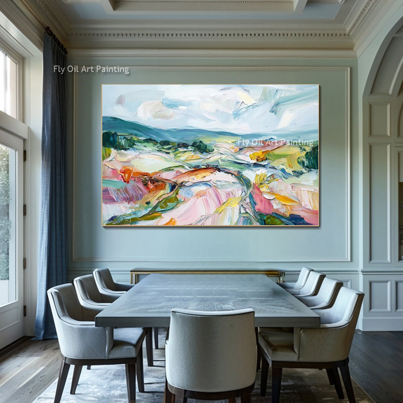 Hand Painted Palette Knife Lan - огляд і ціна Home Decor Color Palettes