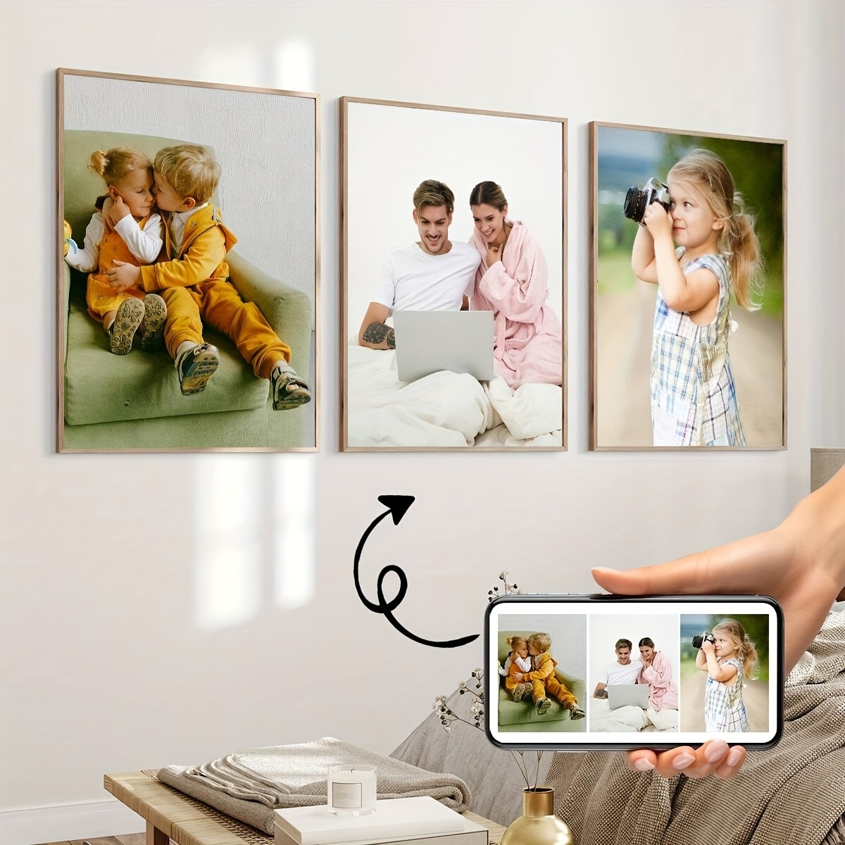 3/4/5pcs Custom Canvas Printin - огляд і ціна Home Decor Aesthetic Pinterest