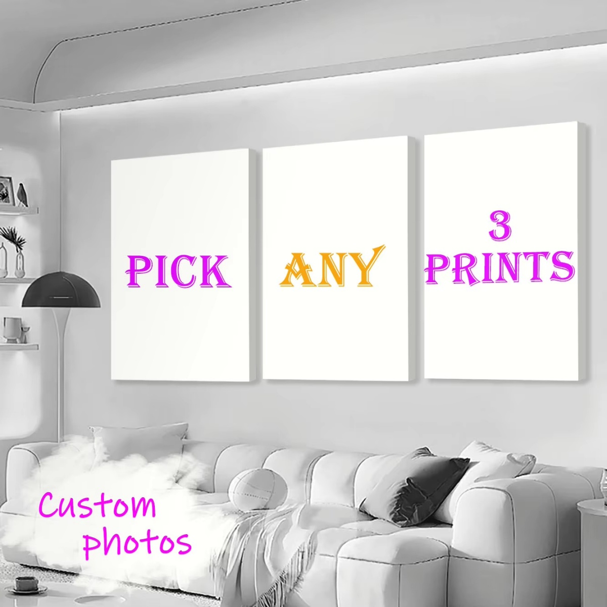 3/4/5pcs Custom Canvas Printin - огляд і ціна Home Decor Aesthetic Pinterest