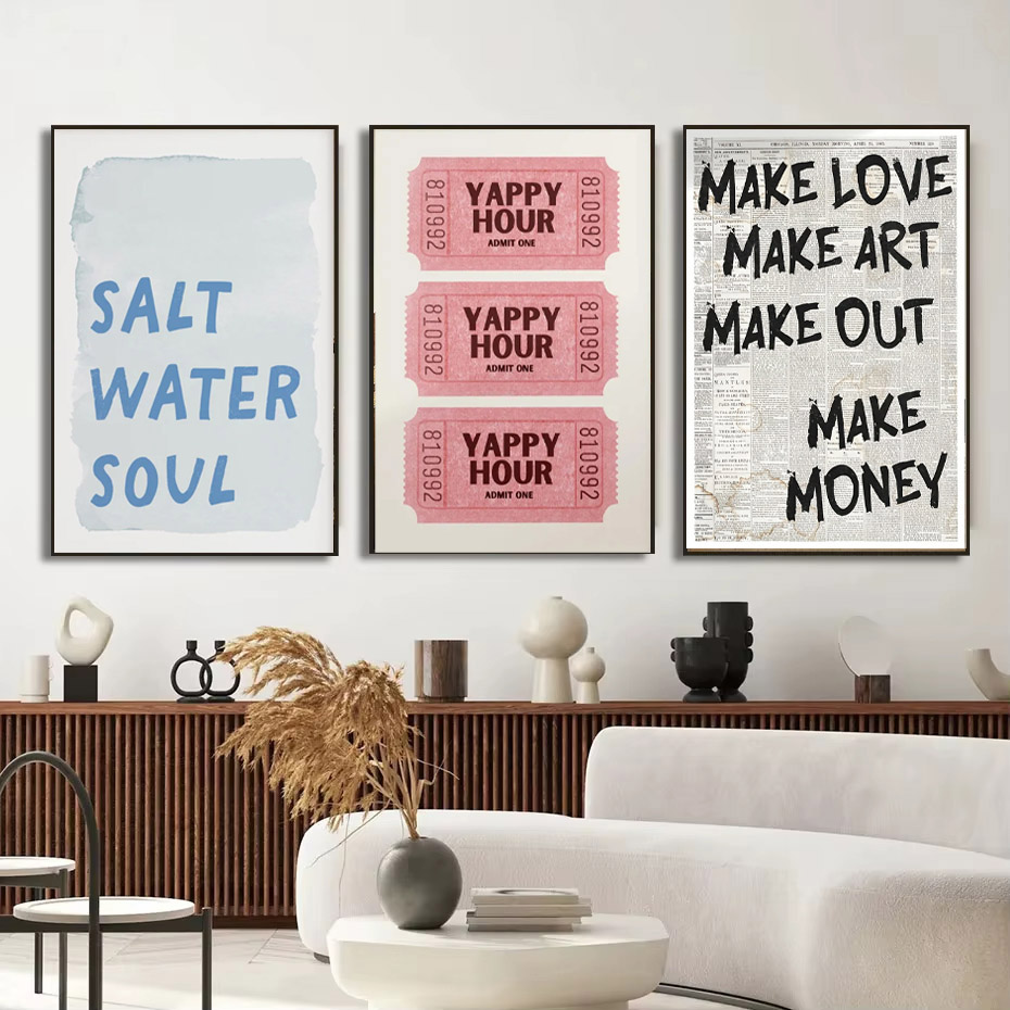 1pc Simple Trendy Text Printin - огляд і ціна Home Decor Aesthetic Pinterest