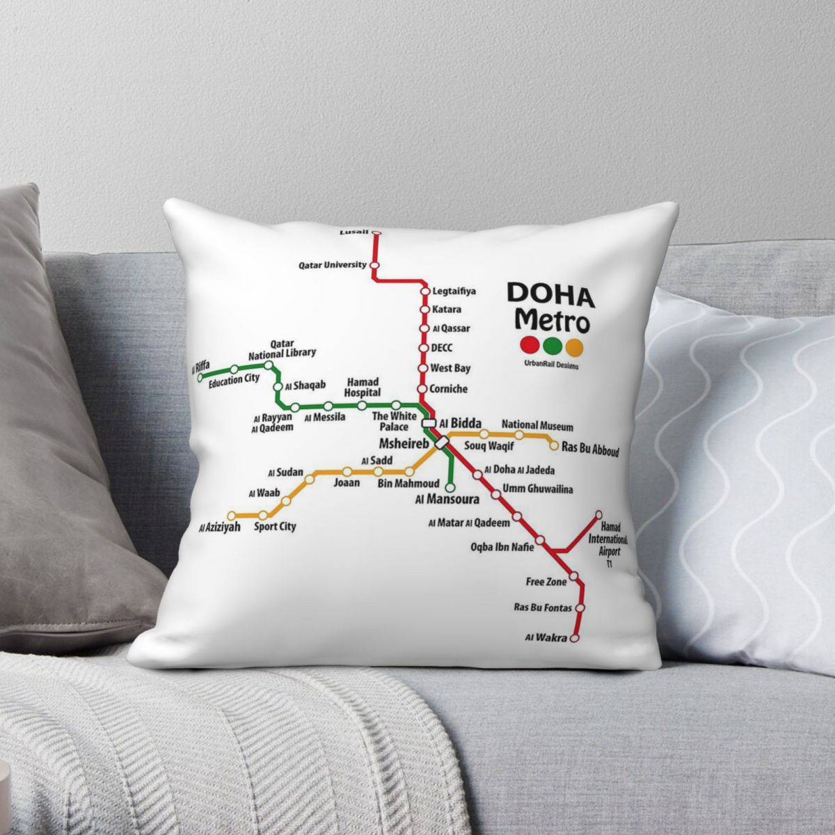 Qatar Doha Metro Map Square Pi - огляд і ціна Home Decor Qatar