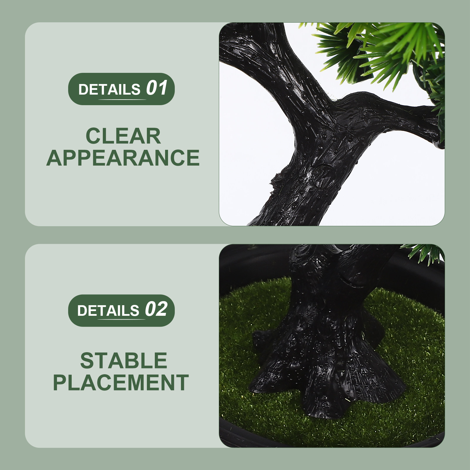 Fake Bonsai Tree Artificial Gr - огляд і ціна Home Decor Zen Style