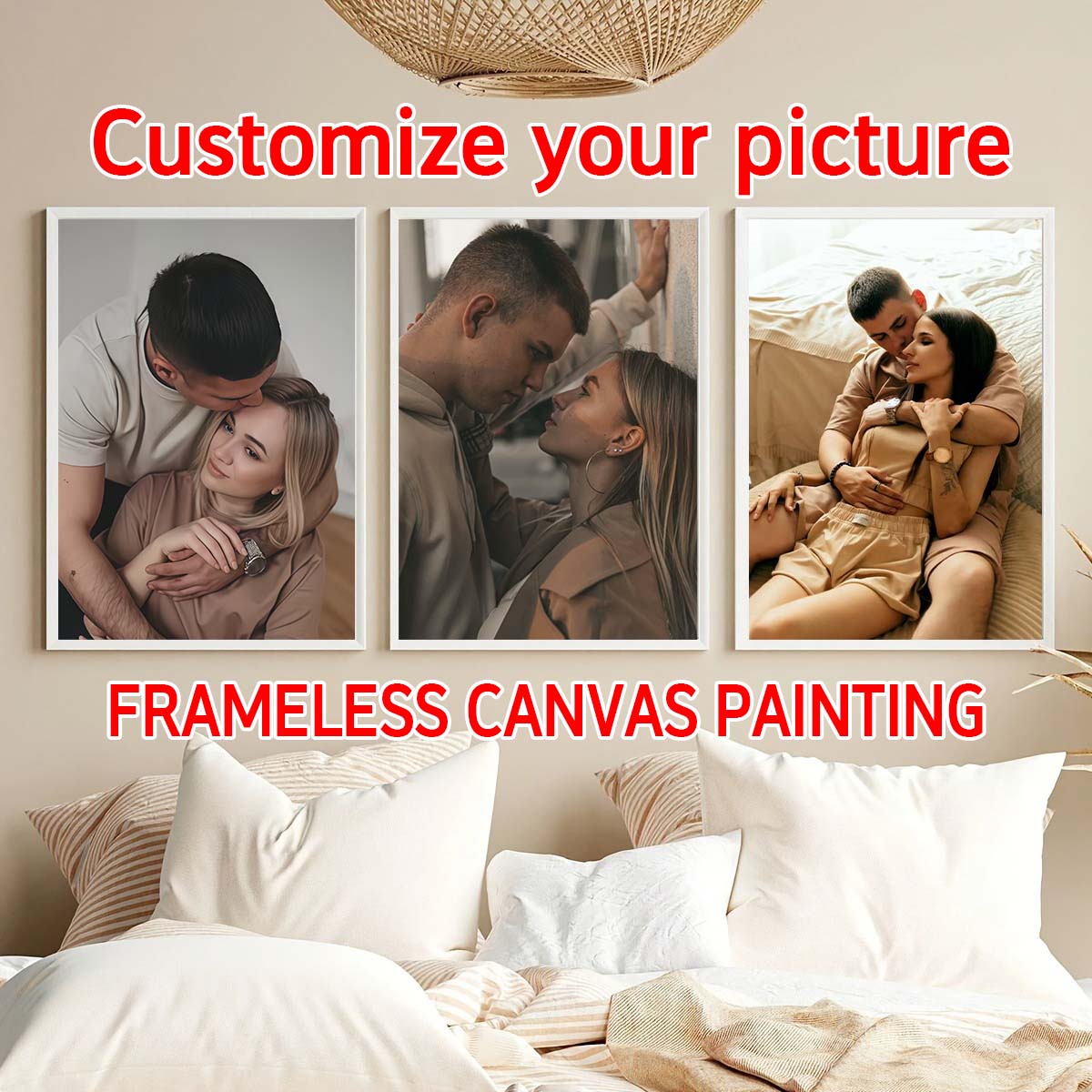 Triptych - 2D custom photo woo - огляд і ціна Canvas Painting