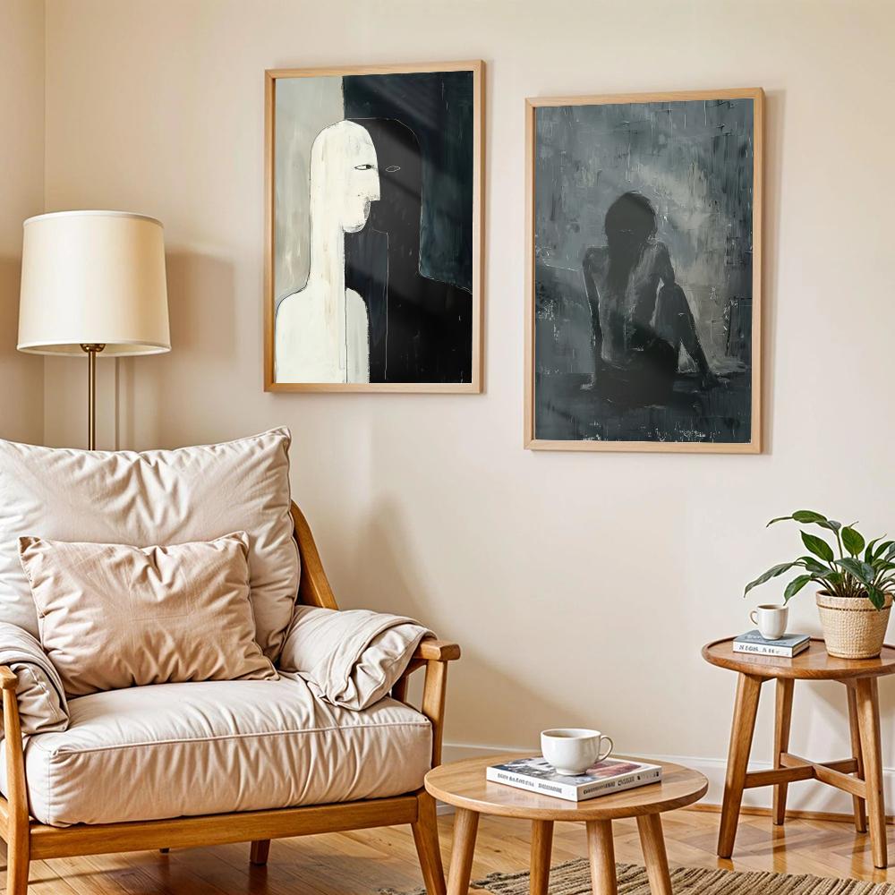 Dark Paintings Art Design Post - огляд і ціна Home Decor Living Room Ideas