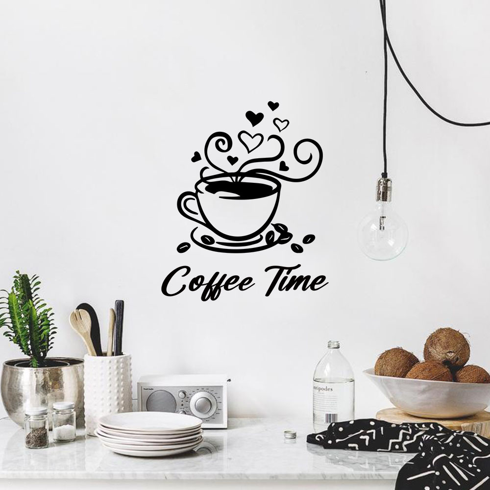 1PC Fashion Coffee Customizabl - огляд і ціна Home Decor Sticker