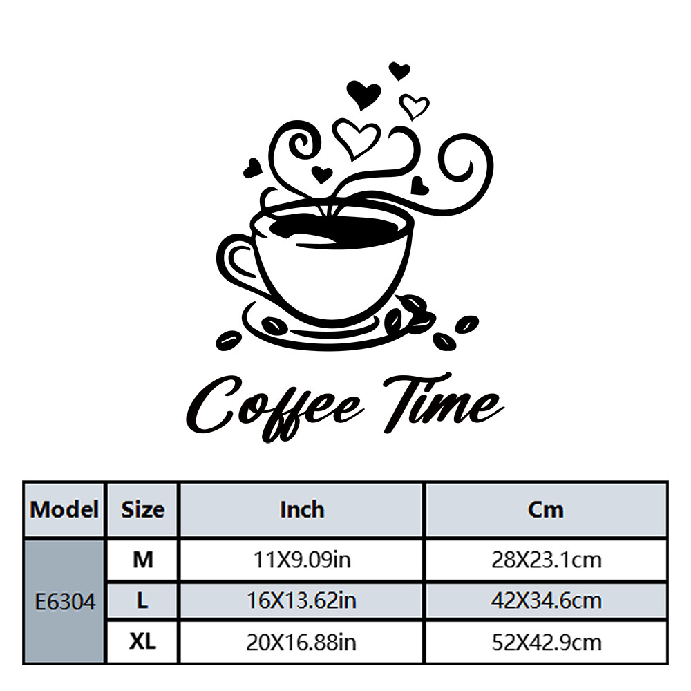 1PC Fashion Coffee Customizabl - огляд і ціна Home Decor Sticker