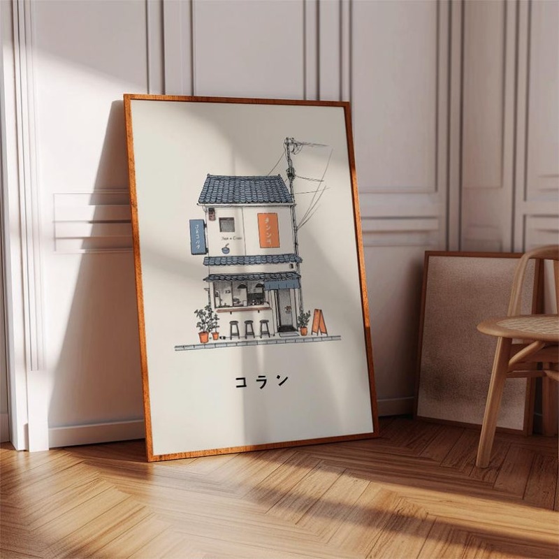 1pc Japanese Ramen Shop Canvas - огляд і ціна Home Decor Aesthetic Pinterest