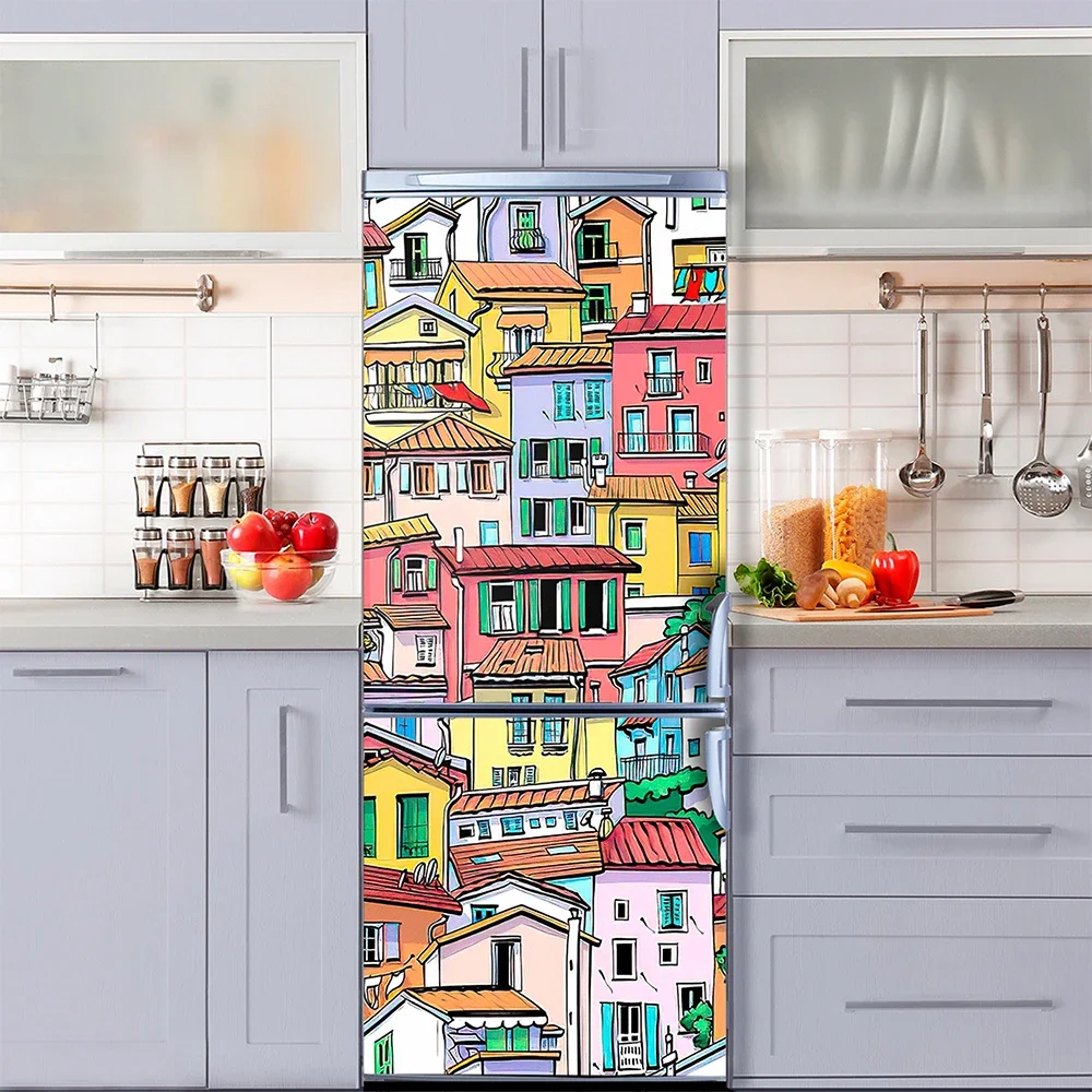 Retro Graffiti Fridge Door Mur - огляд і ціна Home Decor On Sale