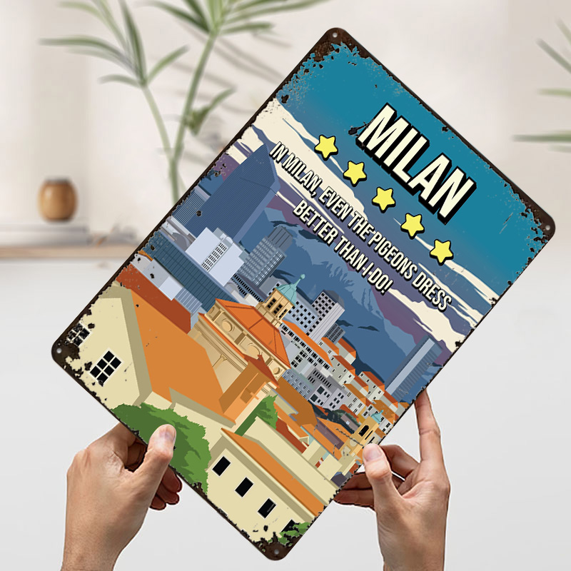 Milan Funny Review Cityscape T - огляд і ціна Review Home Decor