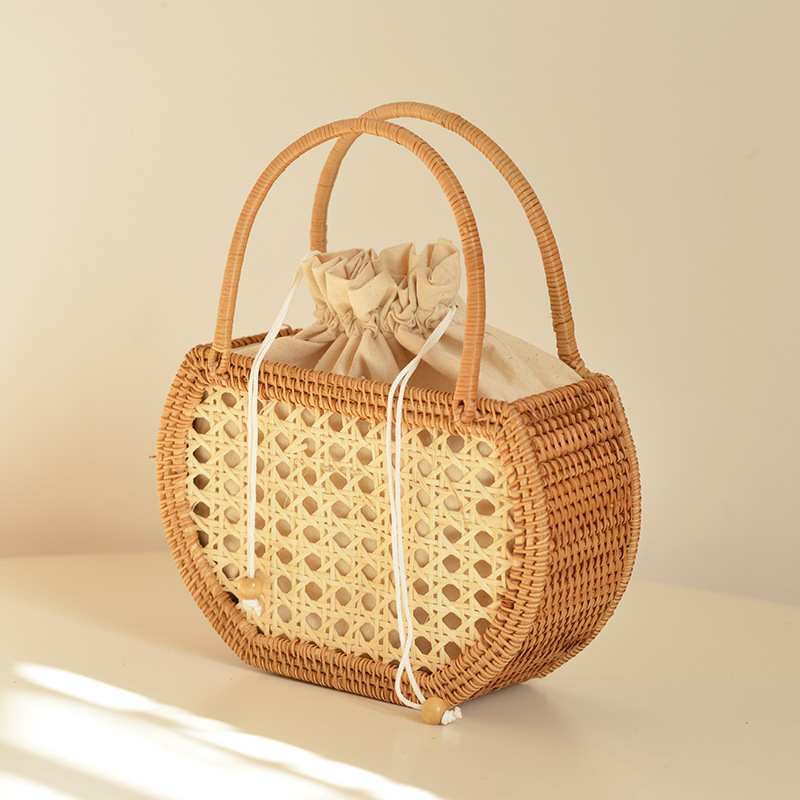 Casual Hollow Rattan Basket Ba - огляд і ціна Home Decor Rattan
