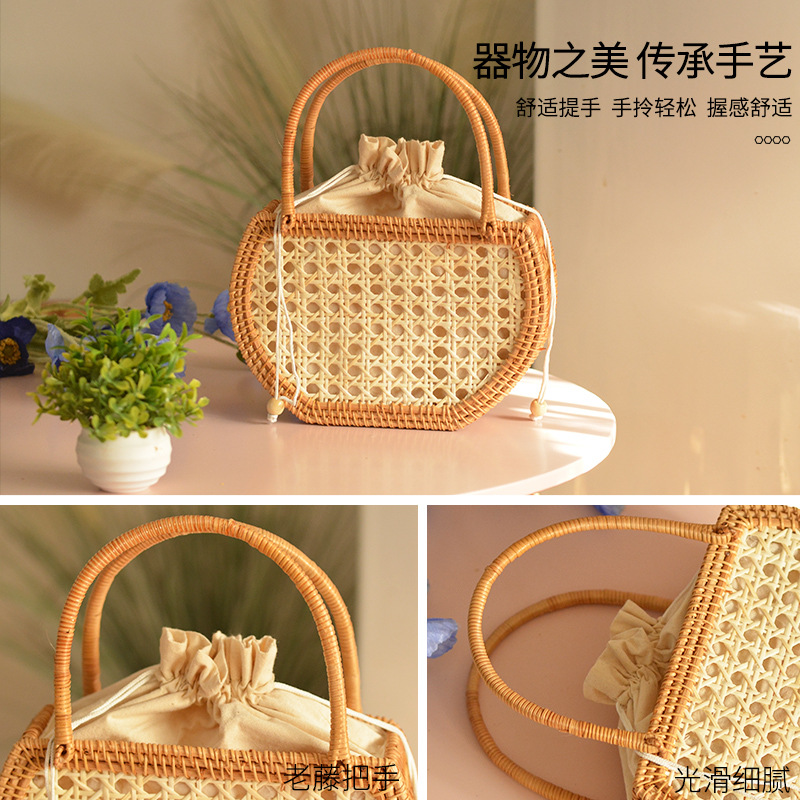 Casual Hollow Rattan Basket Ba - огляд і ціна Home Decor Rattan