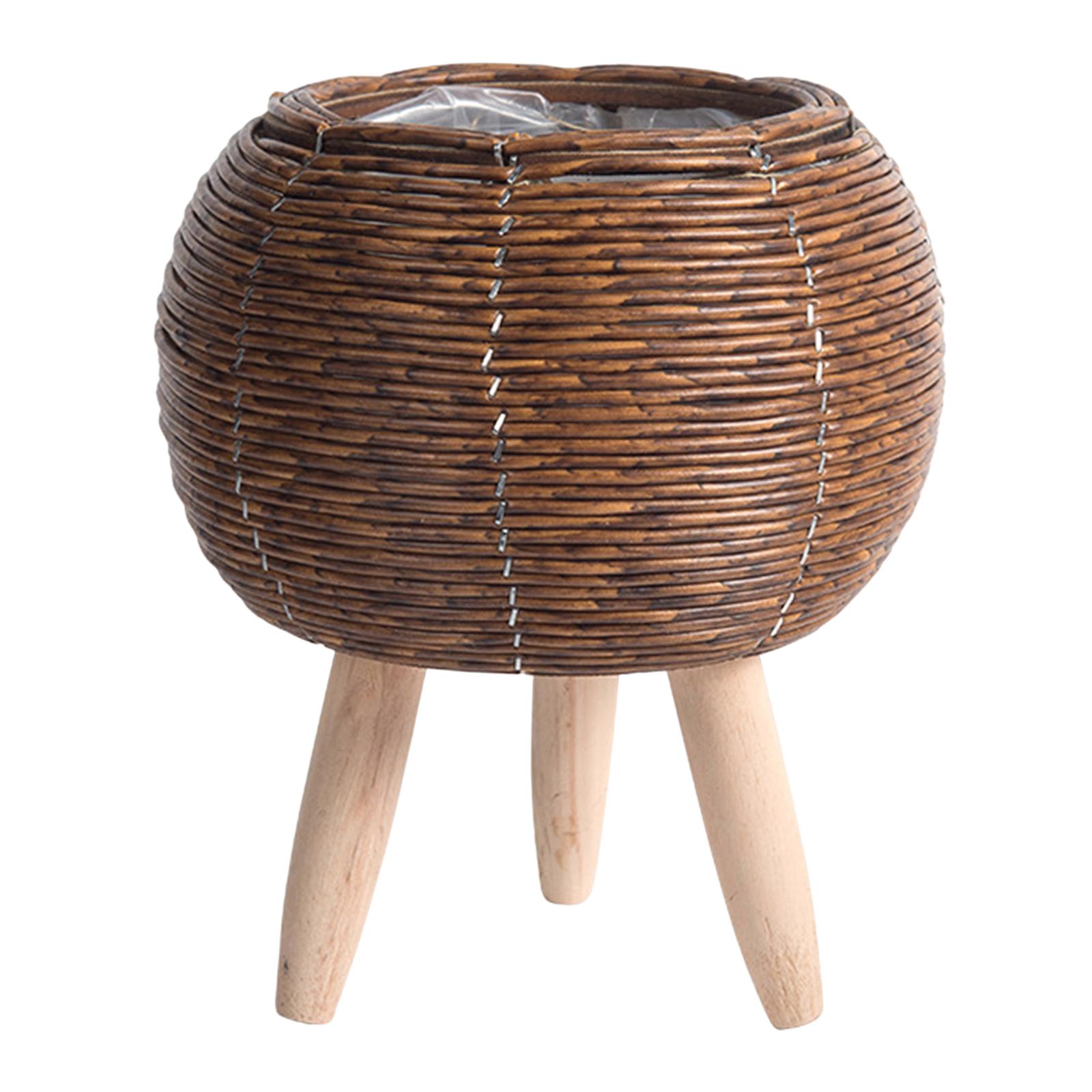 Woven Basket with Stand Indoor - огляд і ціна Home Decor Rattan