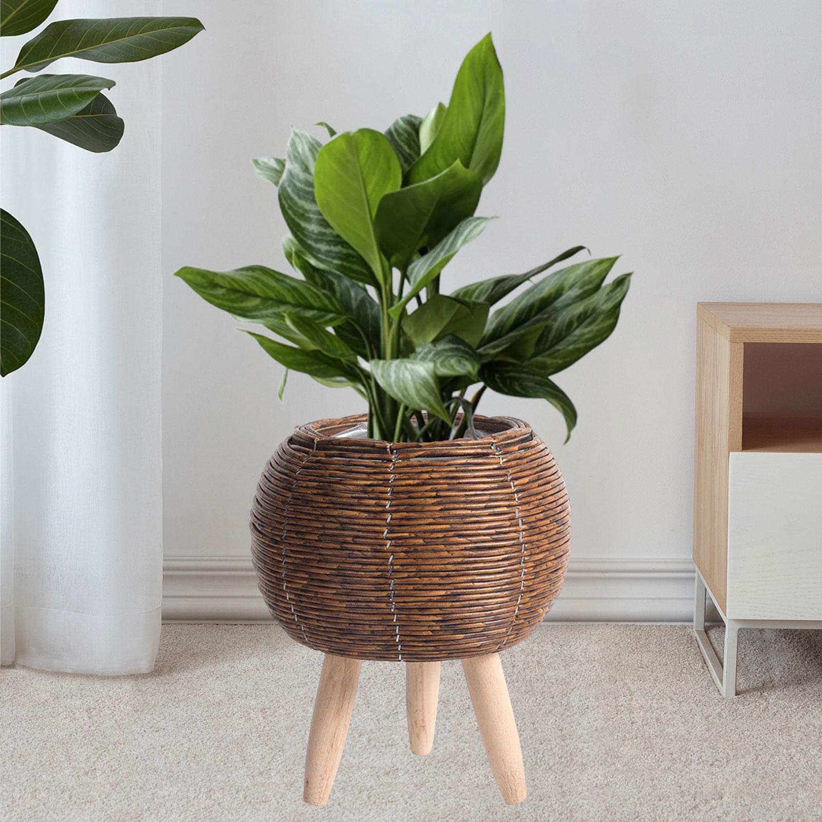 Woven Basket with Stand Indoor - огляд і ціна Home Decor Rattan