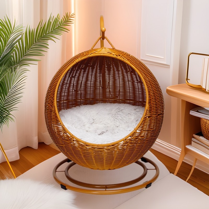 Rattan Hanging Cat Bed Soft Cu - огляд і ціна Home Decor Rattan