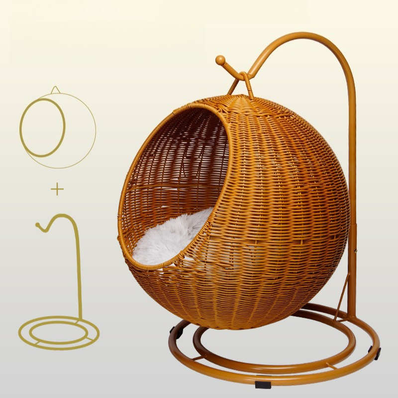 Rattan Hanging Cat Bed Soft Cu - огляд і ціна Home Decor Rattan