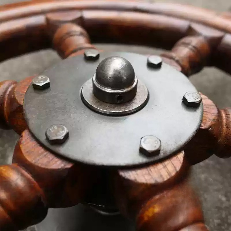 55CM Solid Wood Ship Steering  - огляд і ціна Home Decor Nautical