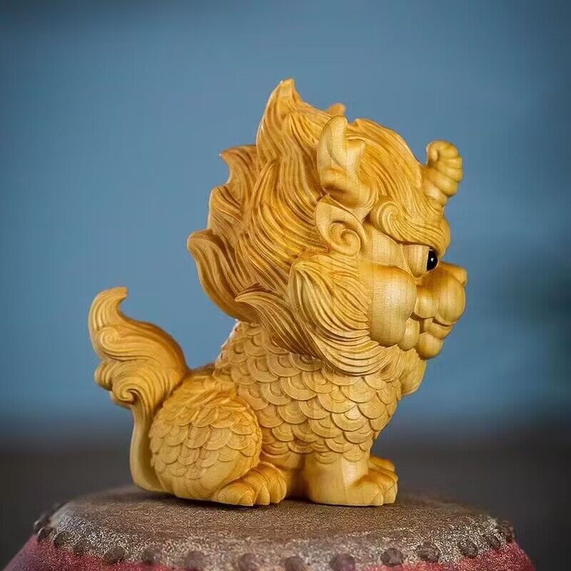 Wooden -Auspicious Kirin Small - огляд і ціна Home Decor On Sale