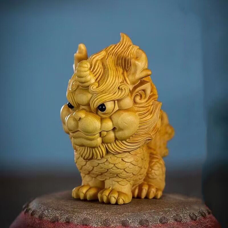 Wooden -Auspicious Kirin Small - огляд і ціна Home Decor On Sale