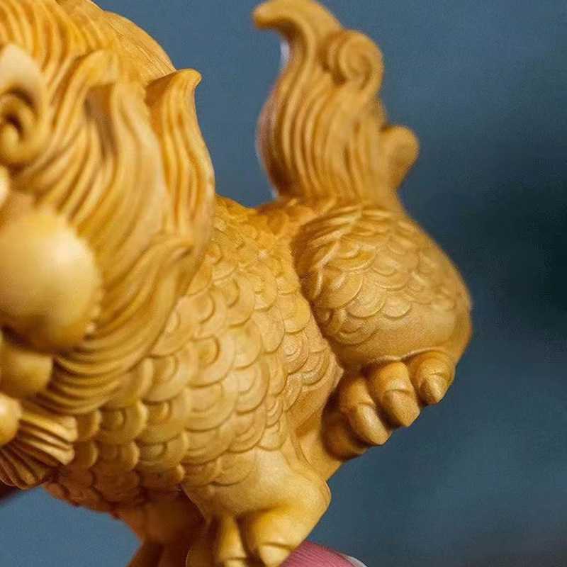 Wooden -Auspicious Kirin Small - огляд і ціна Home Decor On Sale