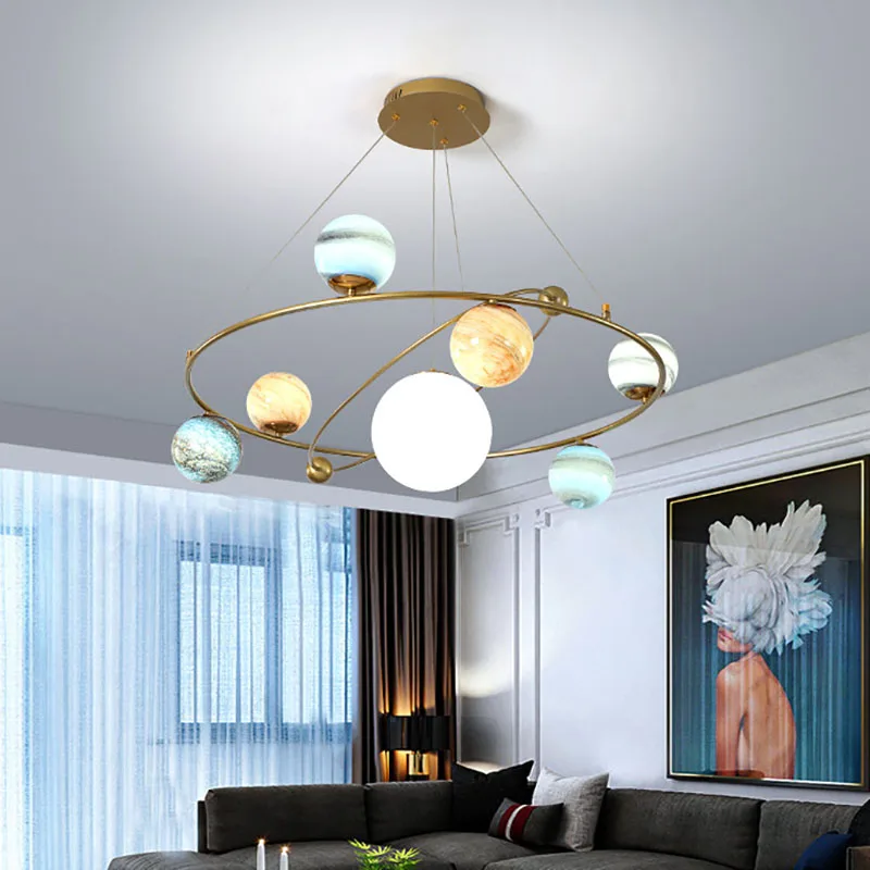 Nordic Planet Chandelier Ceili - огляд і ціна Hanging Moon Lamp