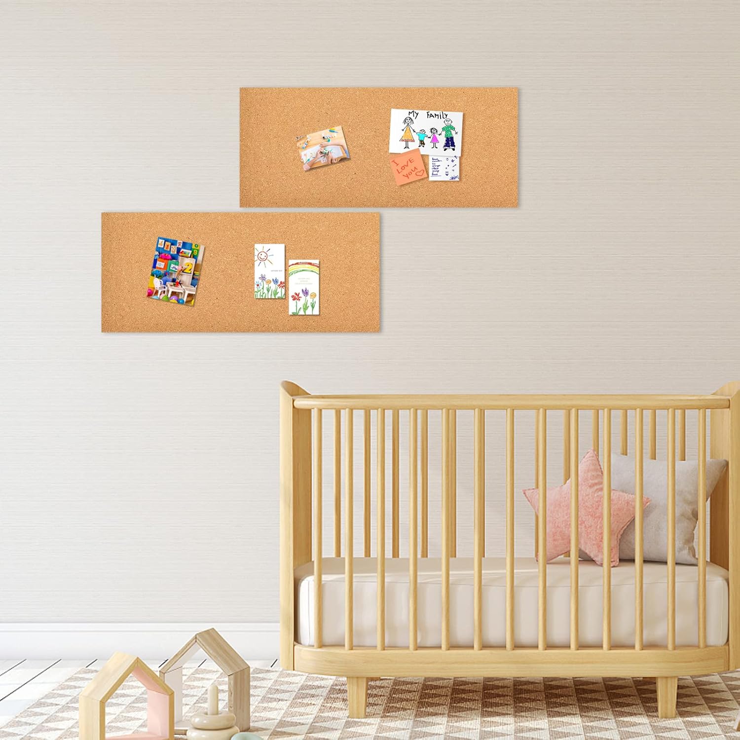 6-Piece Cork Board Bulletin Bo - огляд і ціна Home Decor Vision Board