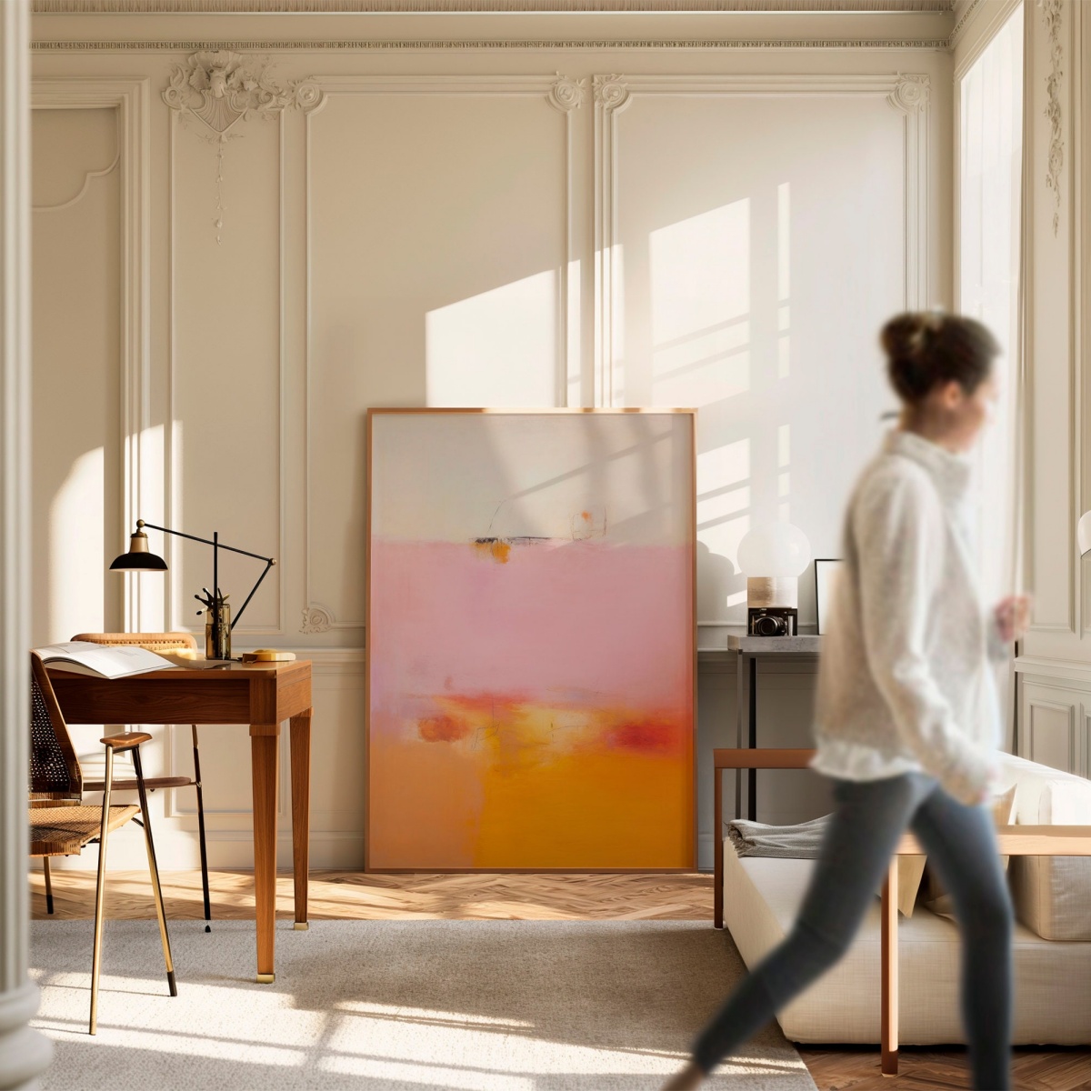 Pink Orange Abstract Canvas Pr - огляд і ціна Home Decor Aesthetic Pinterest