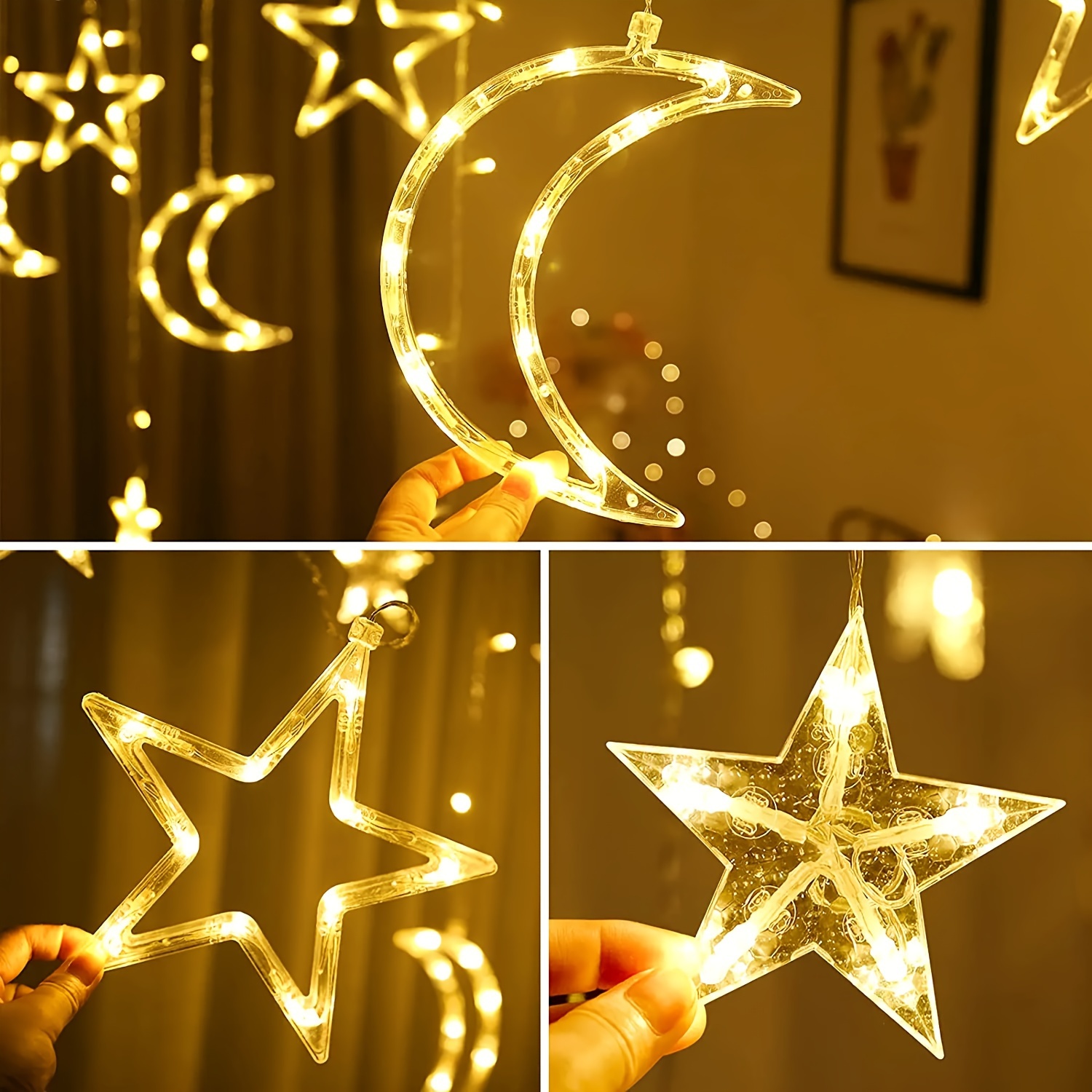 3.5M Solar Battery Powered Sta - огляд і ціна Hanging Moon Lamp