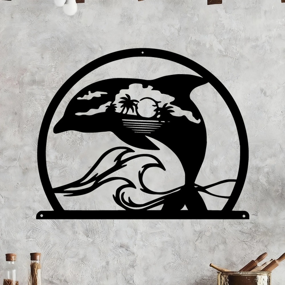 CIFBUY Iron Wall Art Dolphin M - огляд і ціна Home Decor Nautical