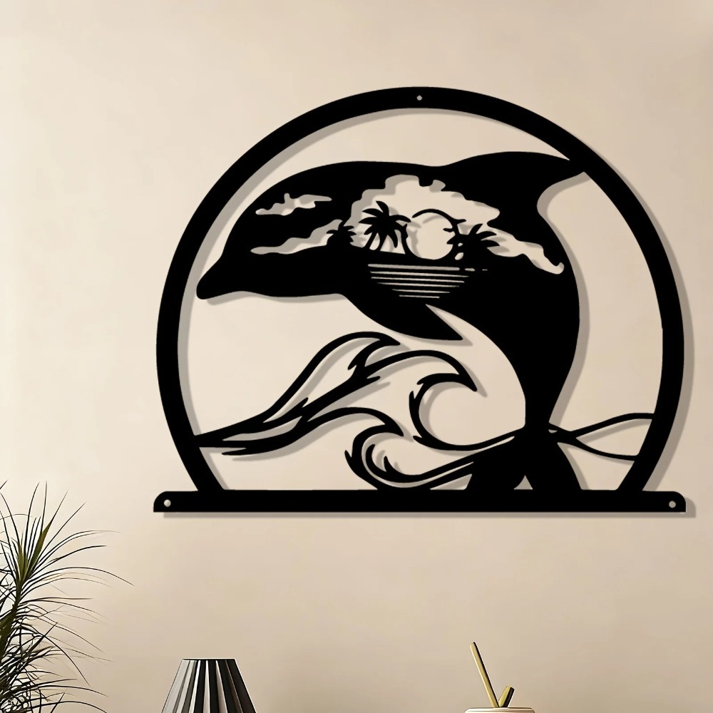 CIFBUY Iron Wall Art Dolphin M - огляд і ціна Home Decor Nautical