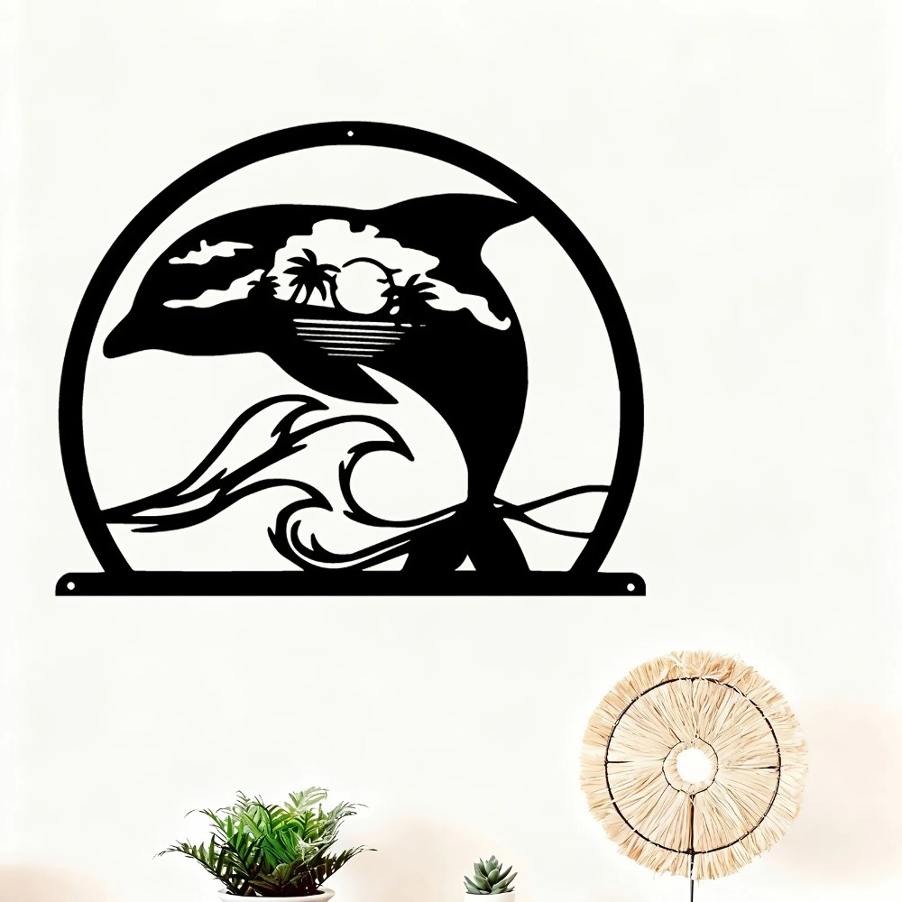 CIFBUY Iron Wall Art Dolphin M - огляд і ціна Home Decor Nautical