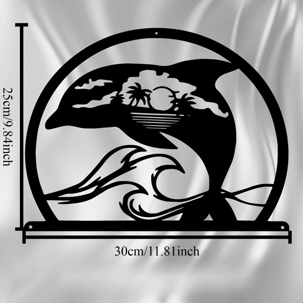 CIFBUY Iron Wall Art Dolphin M - огляд і ціна Home Decor Nautical