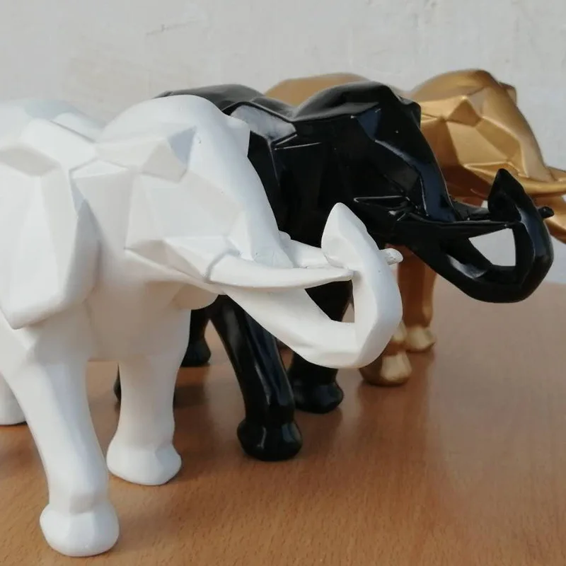 Creative Resin Black Elephant  - огляд і ціна Abstract Sculpture Resin